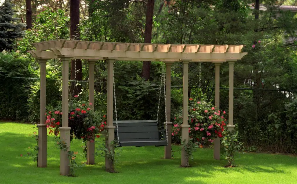 can a pergola be installed on grass
