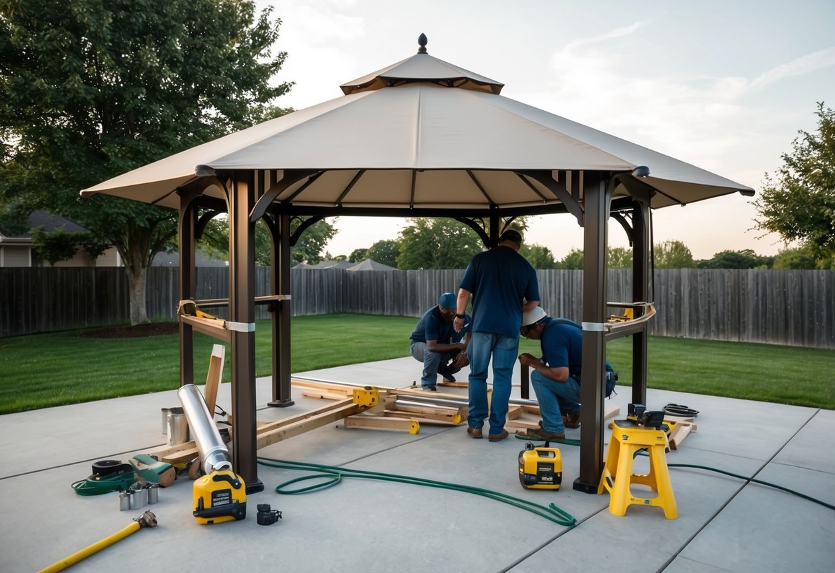 Can Gazebo Be Installed on Concrete