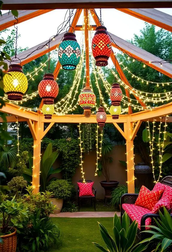 bohemian style lighting decor