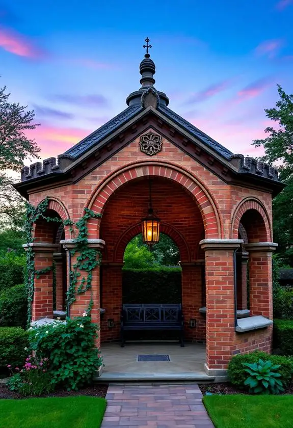 gothic arch gazebo inspiration