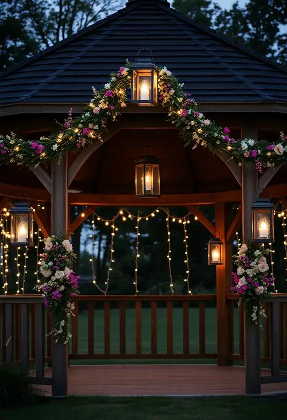 quaint lanterns outdoor decor