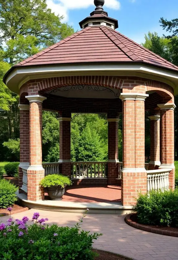 stylish colonial style gazebo