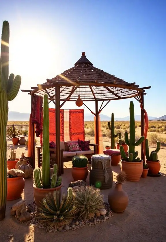 tailored desert inspired decoration