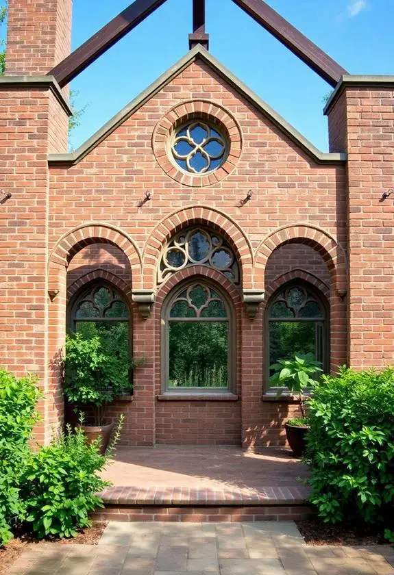 tudor style brick architecture